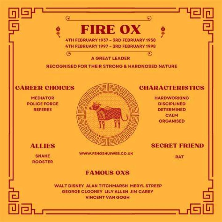 1997 Chinese Zodiac | Fire Ox